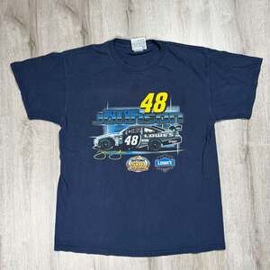 Mens Vintage 2008 Jimmie Johnson Winner's Circle Daytona 500 50th NASCAR T-Shirt